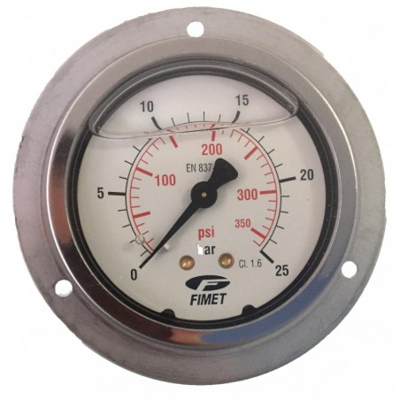 Manometro Ø 63 montaggio a pannello
