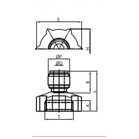 Raccordo Diritto Femmina NH