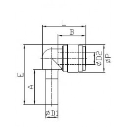 Raccordo A Gomito Con Codolo Tubo-Tubo