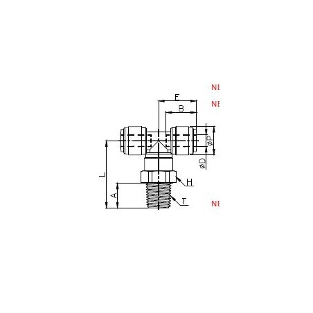 T Girevole Maschio Conico BSPT
