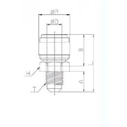 Raccordo Diritto Maschio MFL