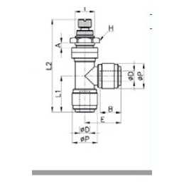 Regolatore Di Flusso Passaparete A Gomito Pollici