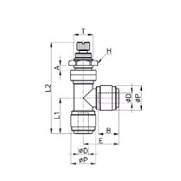Regolatore Di Flusso Passaparete A Gomito Metrico
