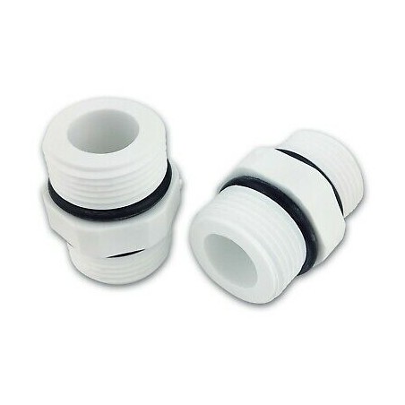 Nipplo 3/4 " BSPP in plastica con o-rings