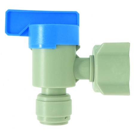 Valvola manuale 2 vie a gomito femmina BSPP in pollici