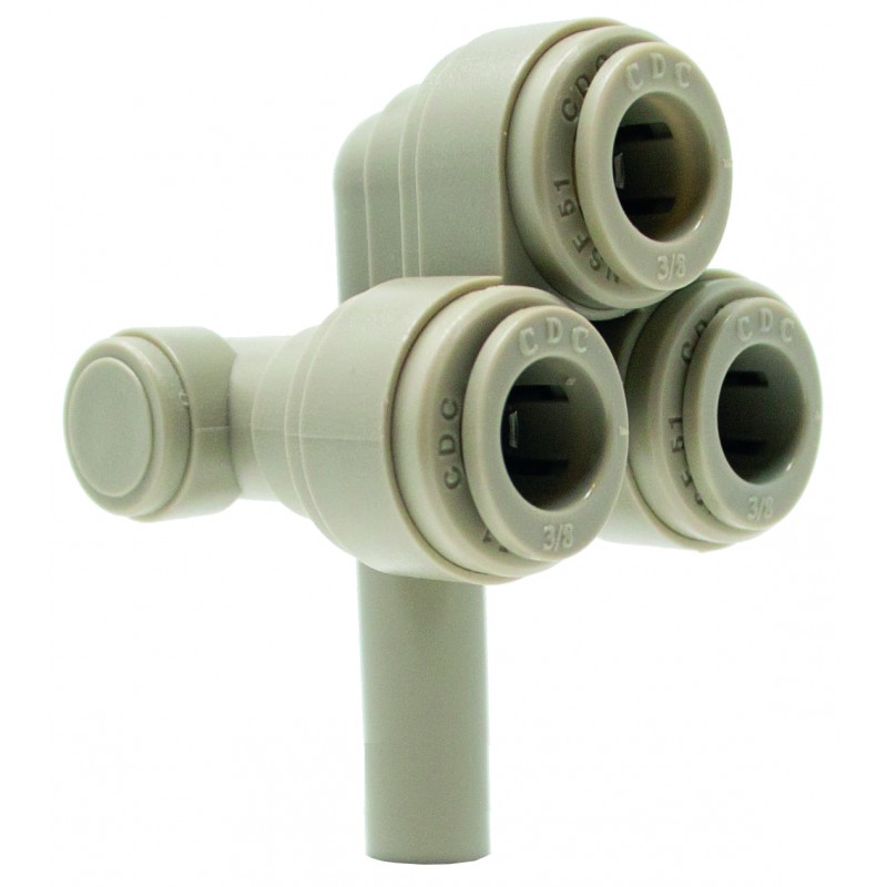 Collettore di raffreddamento innestabile con vie separate