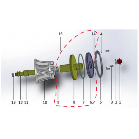 Parti di Ricambio Vessels 8” Side Port 300-450 Psi