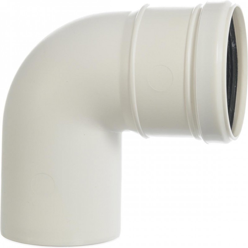 CURVA MF 87° Ø 60 IN PPS PER CALDAIE A CONDENSAZIONI