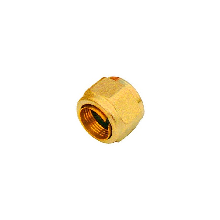 RACCORDO NICHELATO CON GOMMA NBR PER TUBO RAME 1/2x14