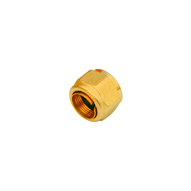 RACCORDO NICHELATO CON GOMMA NBR PER TUBO RAME 1/2x12