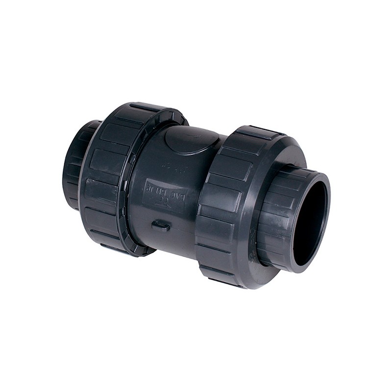 VALVOLA DI NON RITORNO IN PVC AD INCOLLAGGIO PN16 D.40