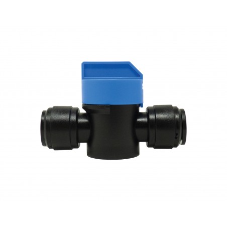 Valvola manuale 2 vie metrica con manopola corta, per utilizzo in batteria con staffa HMCP