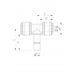 T centrale con codolo