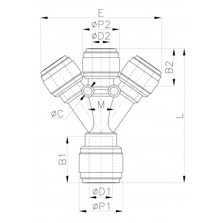 Intermedio a 3 vie diritto