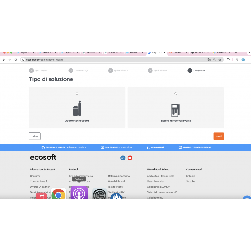 Addolcitore Bicorpo Volumetrico 30 litri resina