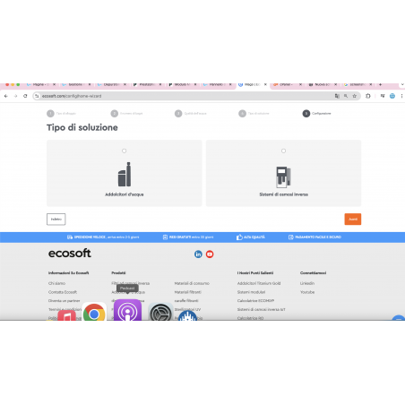 Addolcitore Bicorpo Volumetrico 30 litri resina