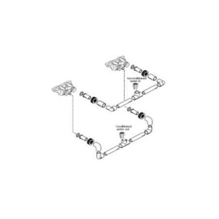 Kit di intercollegamento D. 32 per sistemi duplex residenziali 255/764 twin