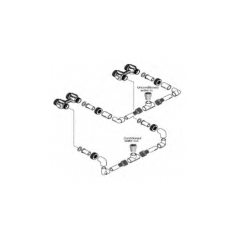 Kit di intercollegamento D. 40 per sistemi duplex residenziali 278/764 twin per Valvole Autotrol Serie 278