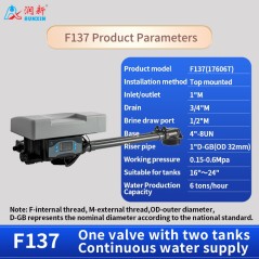 Valvola Runxin F137 Volumetrica Industriale per Impianti Duplex Alternati