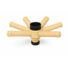 Distributori a raggiera a montaggio superiore per tubi con diametro 90 mm