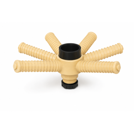 Distributori a raggiera a montaggio superiore per tubi con diametro 90 mm
