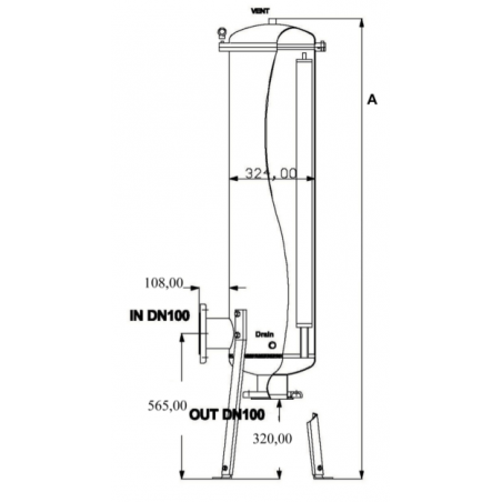 Contenitori Filtri a Cartuccia in AISI 316