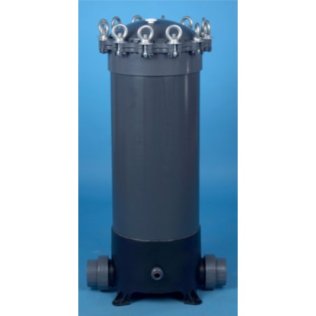 Contenitori Filtro Multicartuccia in PVC-U ad Alta  Resistenza Chimica Serie HPCF