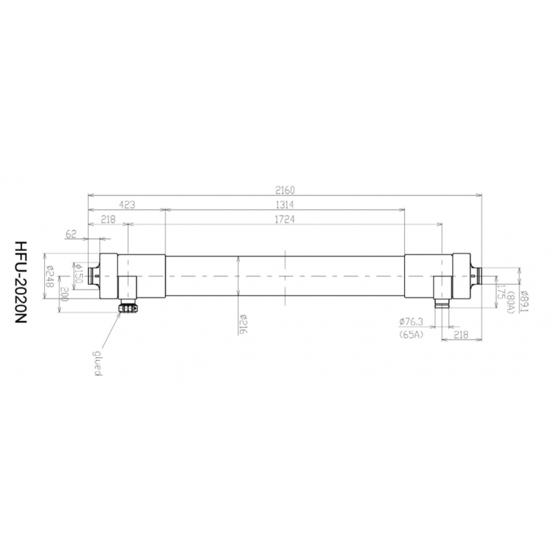 Membrane di Ultra Filtrazione TORAY serie HFU (tipo N) in PVDF