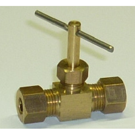 Valvola a Spillo per Montaggio In Linea(Attacchi per Tubo - ⅜”)